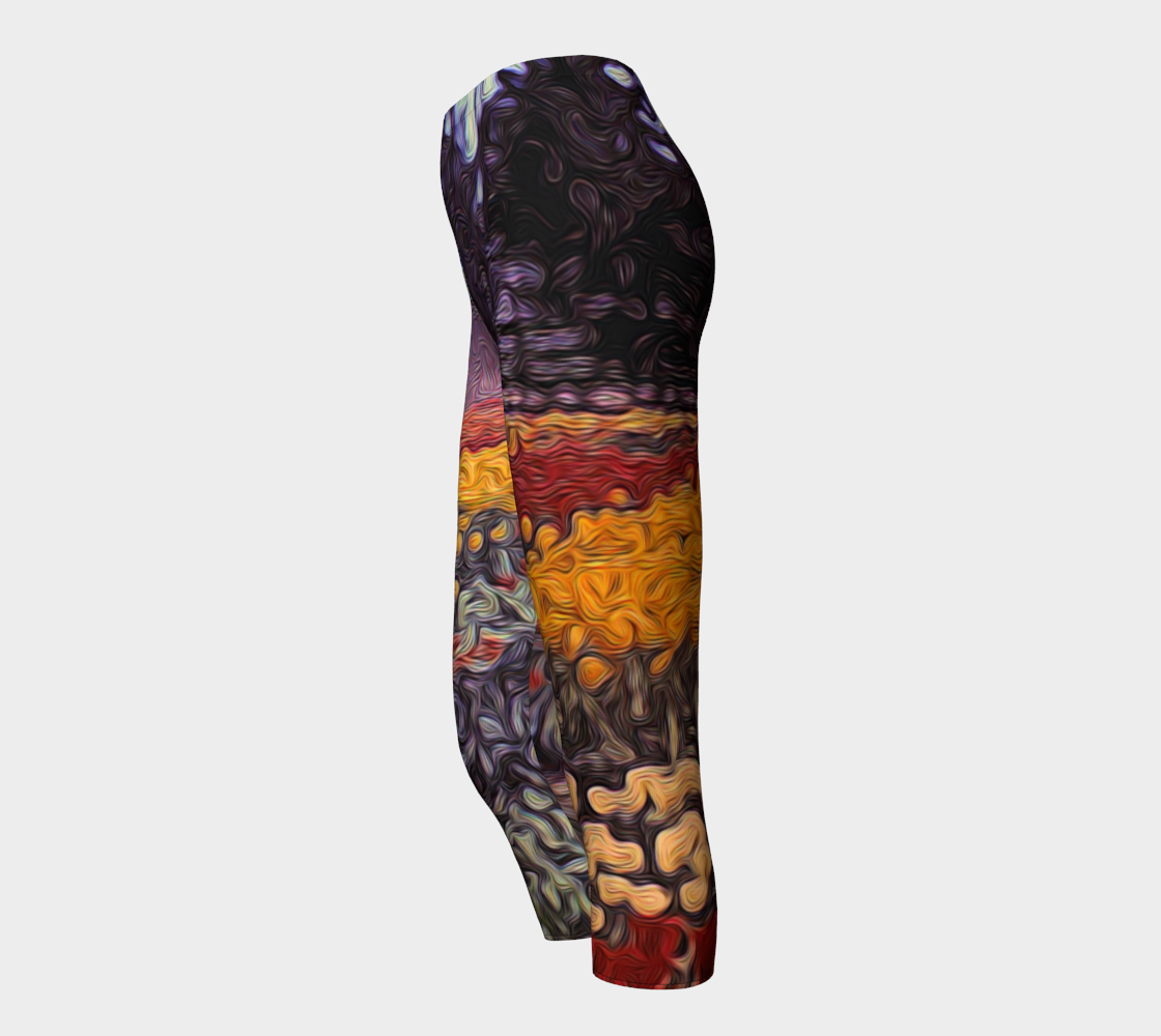Vintage Field of Tulips Capris