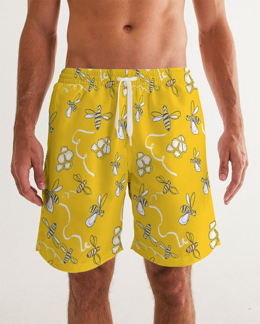 Honey B ees Men's Swim Trunk
