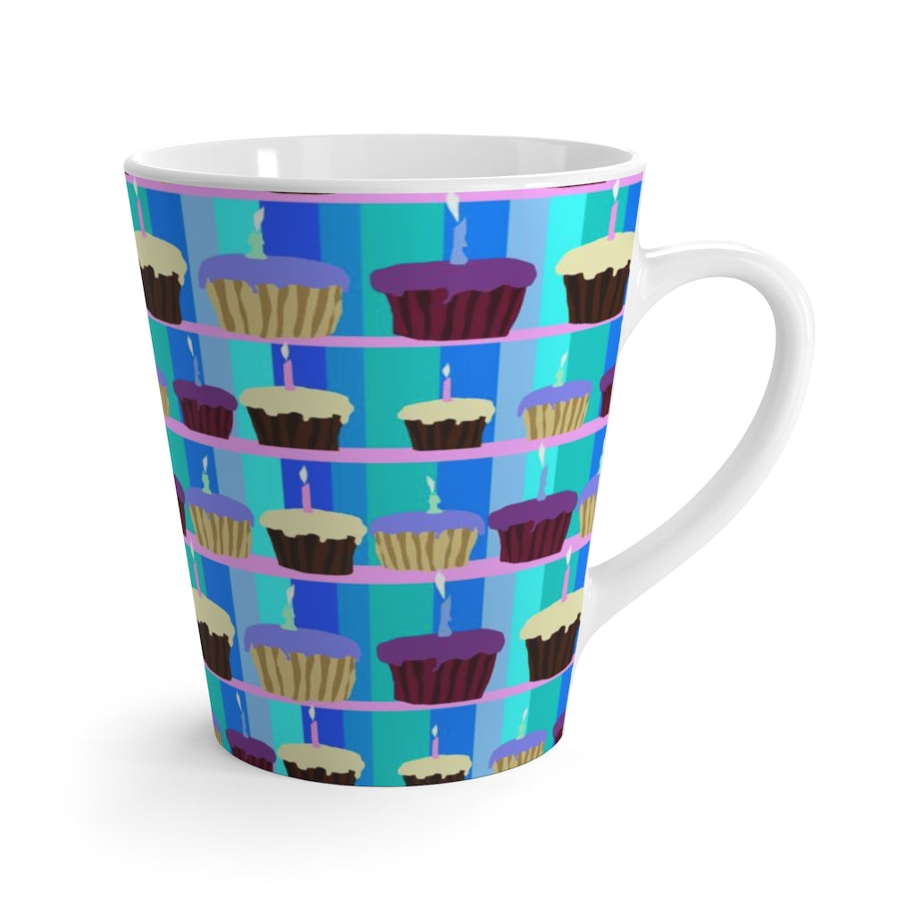 Birthday Cupcakes Latte mug