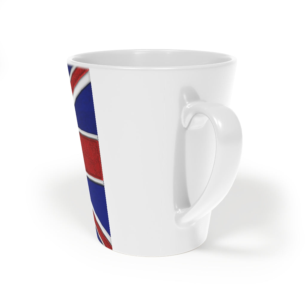 British Flag Latte Mug, 12oz