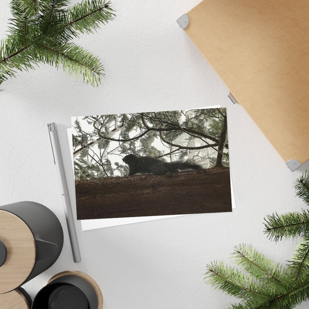 Squirrel On a Snowy Tree Postcards (10pcs)