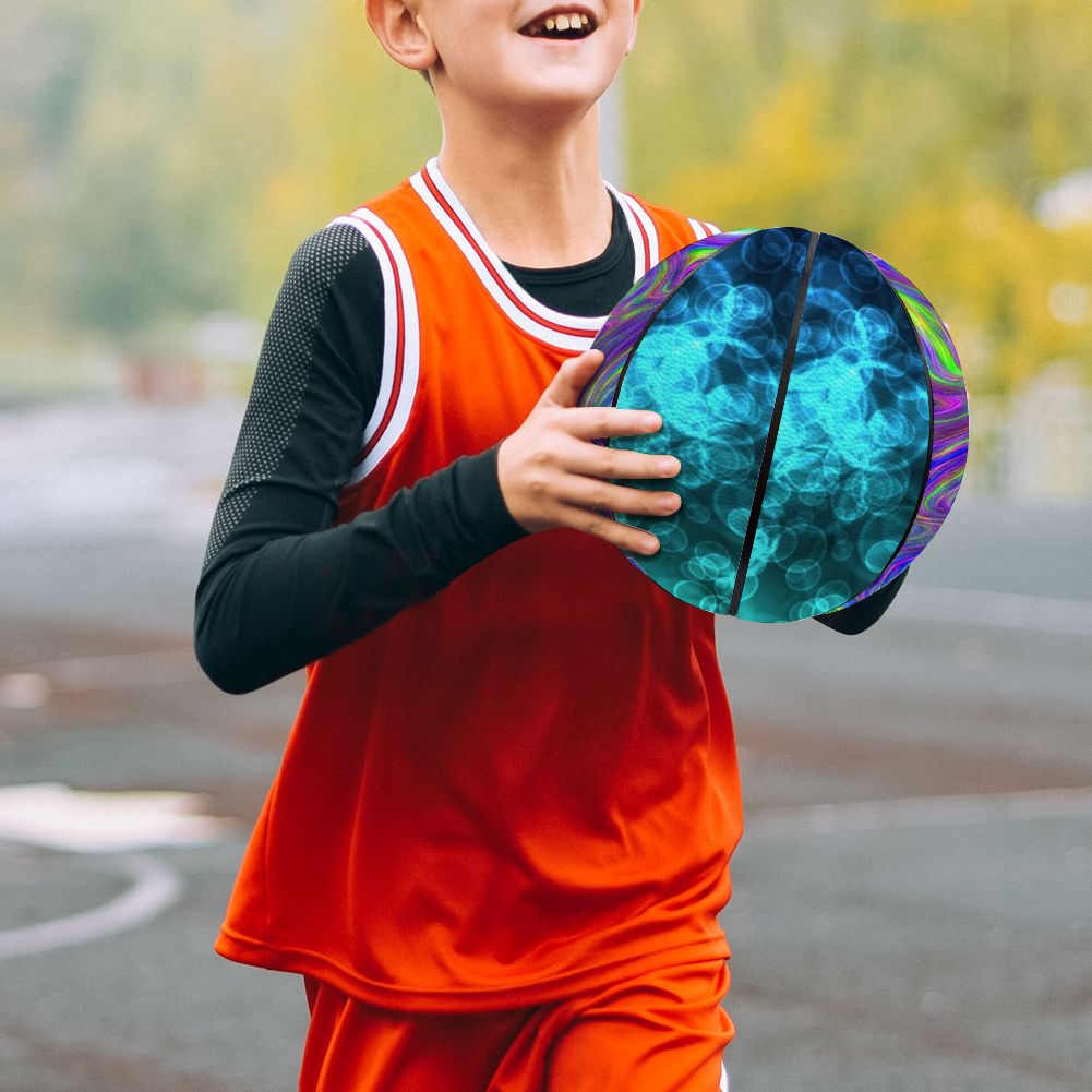 Abstract With Blue Ocean Bokeh Customized Basketball for All Ages and Levels Custom Full Pads Personalized Basketball