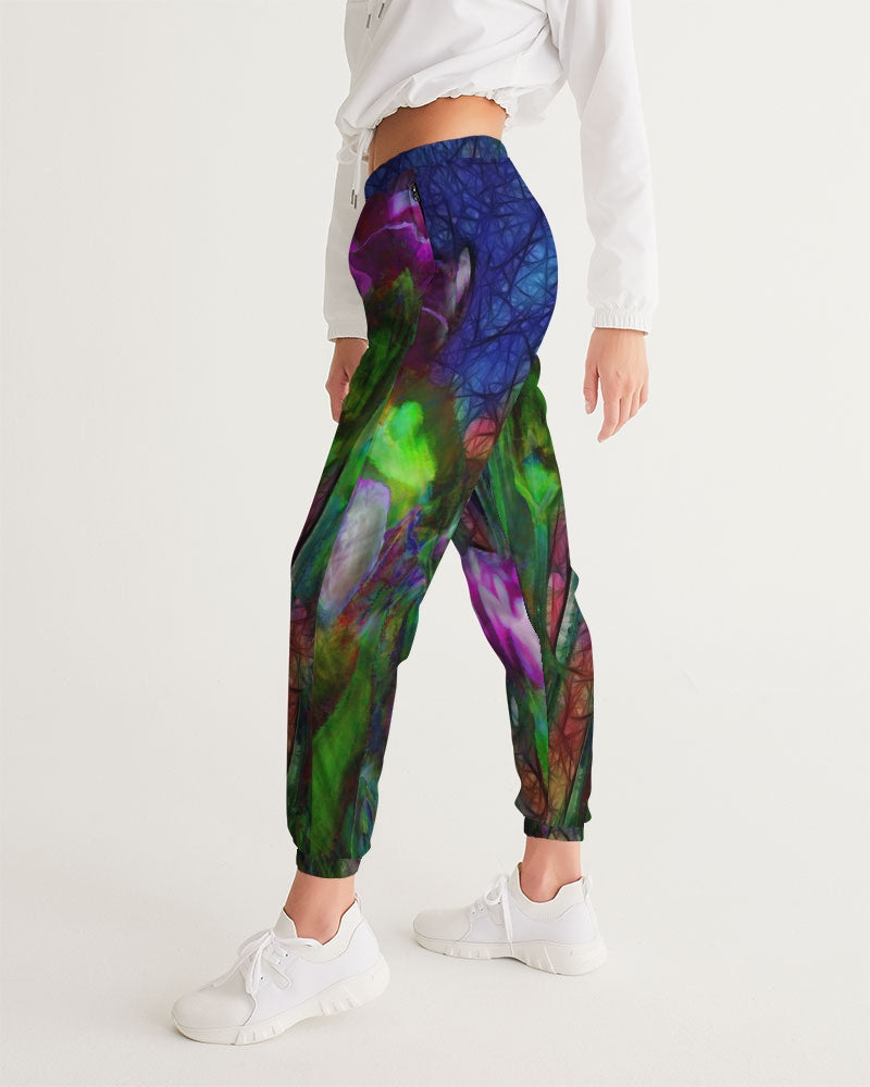 Abstract Pink Carnations Women's Track Pants