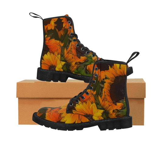 Sunflowers Women's Canvas Boots