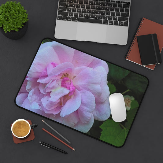 Wild Pink Rose Desk Mat