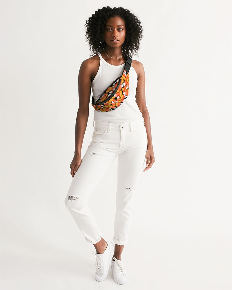 Candy Corn Pattern Crossbody Sling Bag