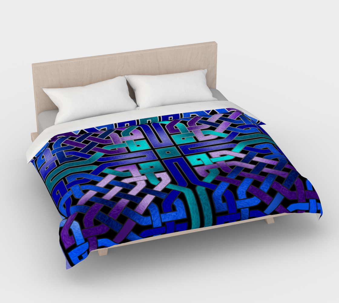 Blue Celtic Knot Duvet Cover