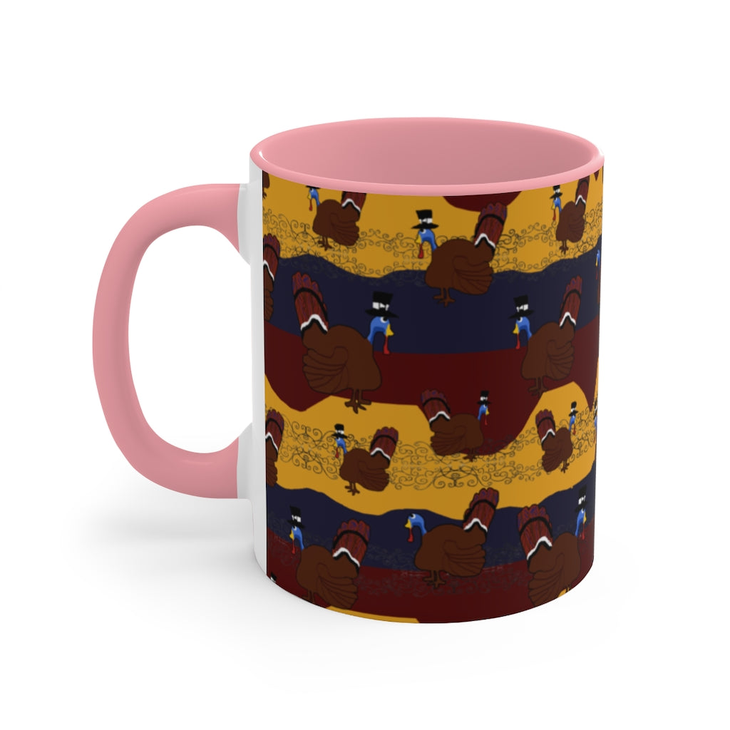 Turkey Pattern Accent Mug