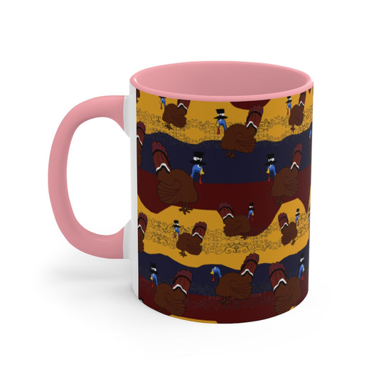 Turkey Pattern Accent Mug