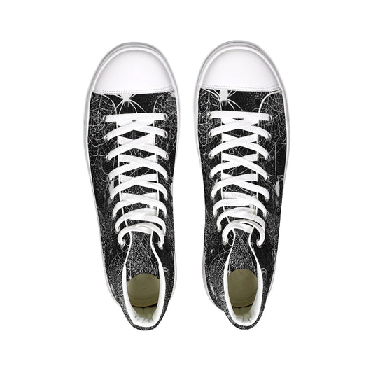 Spider Webs Hightop Canvas Shoe