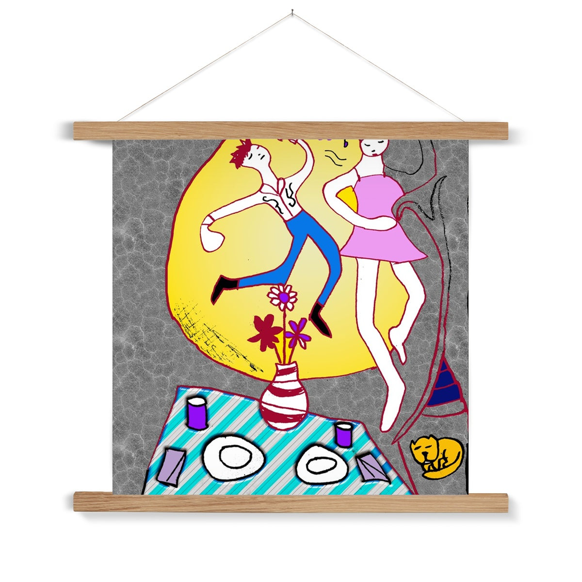 Dancin In The Moonlight Fine Art Print with Hanger