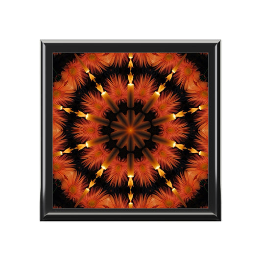 Candles and Flowers Kaleidoscope Jewelry Box