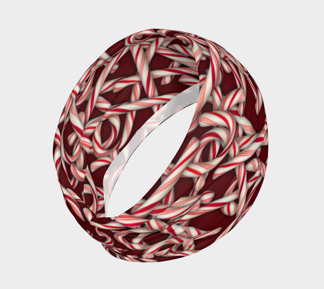 Candy Cane Collage Headband