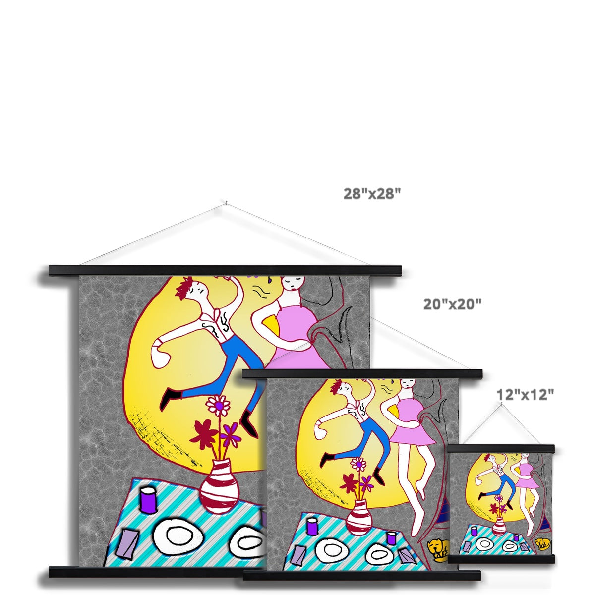 Dancin In The Moonlight Fine Art Print with Hanger