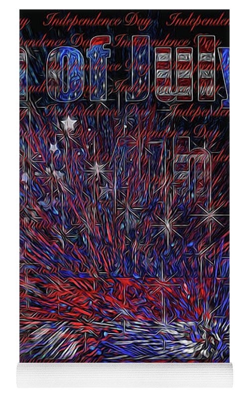 4th of July Poster - Yoga Mat