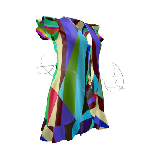Stripes Interrupted Tea Dress