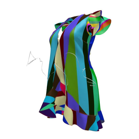 Stripes Interrupted Tea Dress