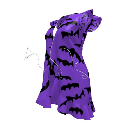 Bats Pattern Tea Dress