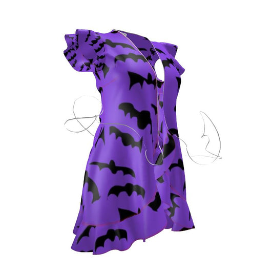 Bats Pattern Tea Dress