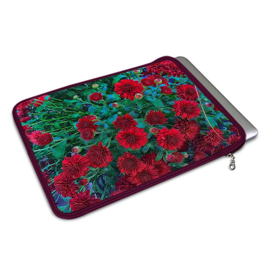 Red Mums Macbook Air Cover