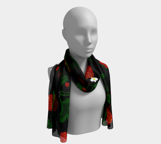 Wild Strawberries Long Scarf