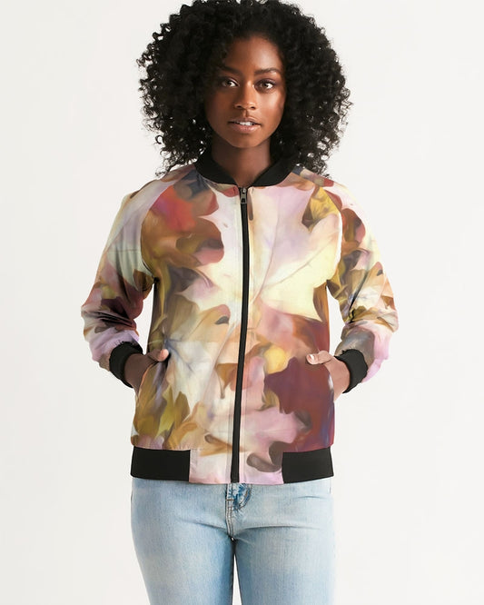 Fall Leaves Bright Women's Bomber Jacket