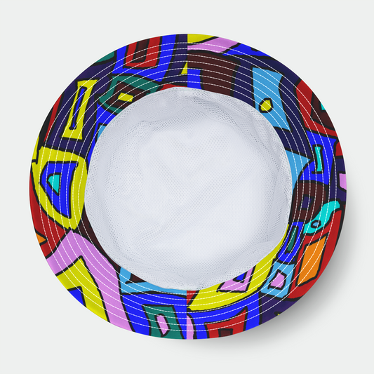 Wavy Square  Bucket Hat