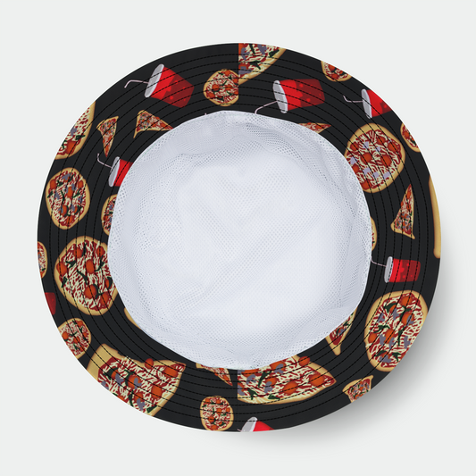 Pizza Pattern Bucket Hat