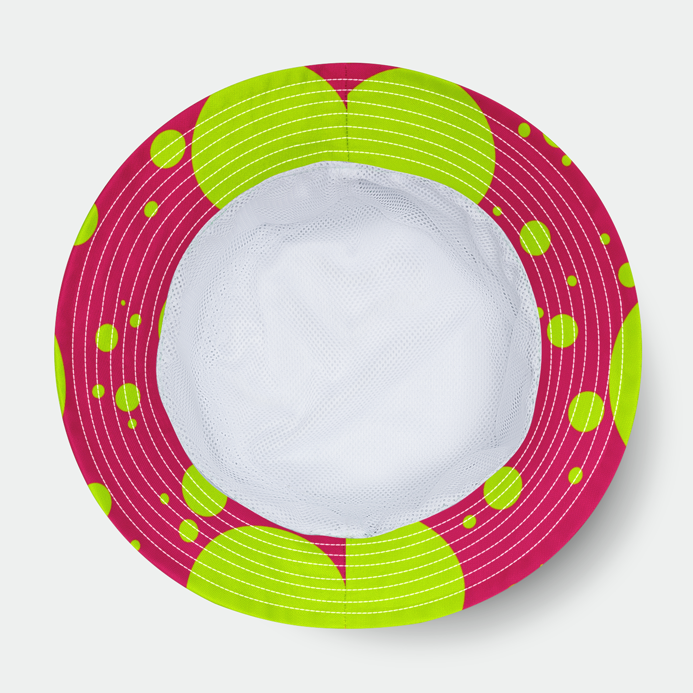 Pink and Yellow Polkadots Bucket Hat