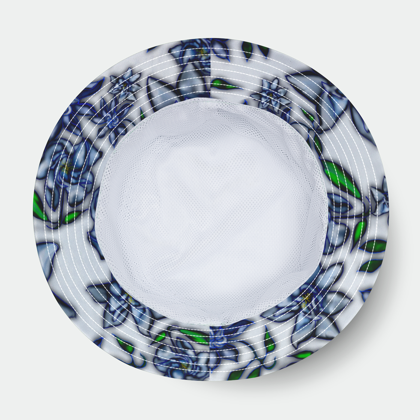 Gardenias On White Bucket Hat