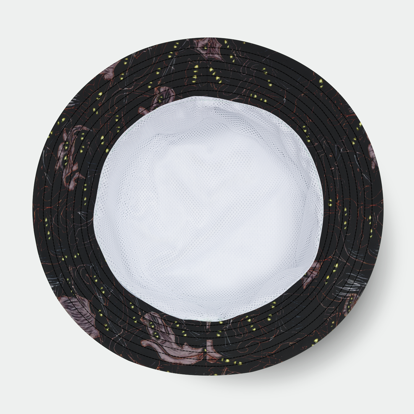 Black Cats Pattern Bucket Hat
