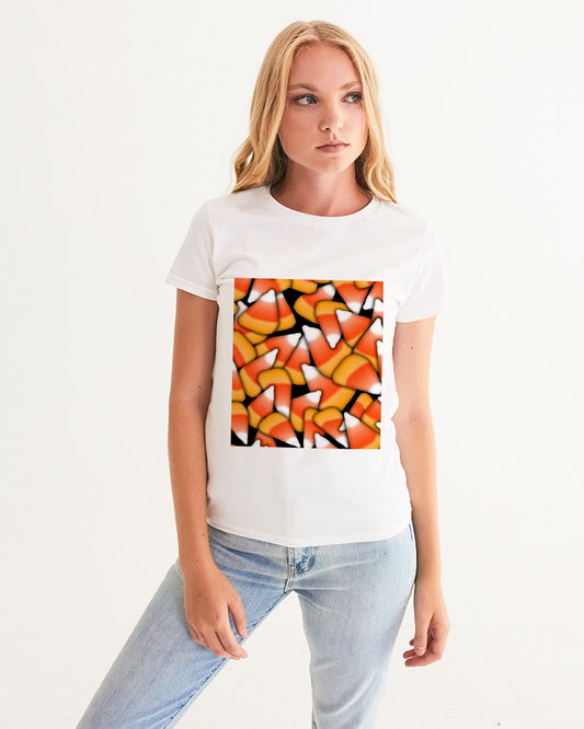 Candy Corn Pattern Women's Graphic Tee