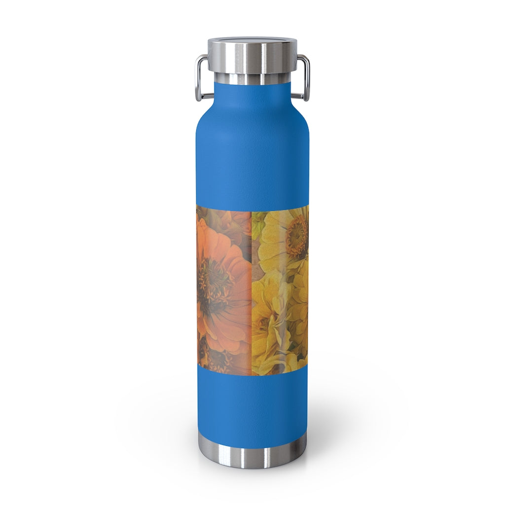 Yellow Zinnias 22oz Vacuum Insulated Bottle