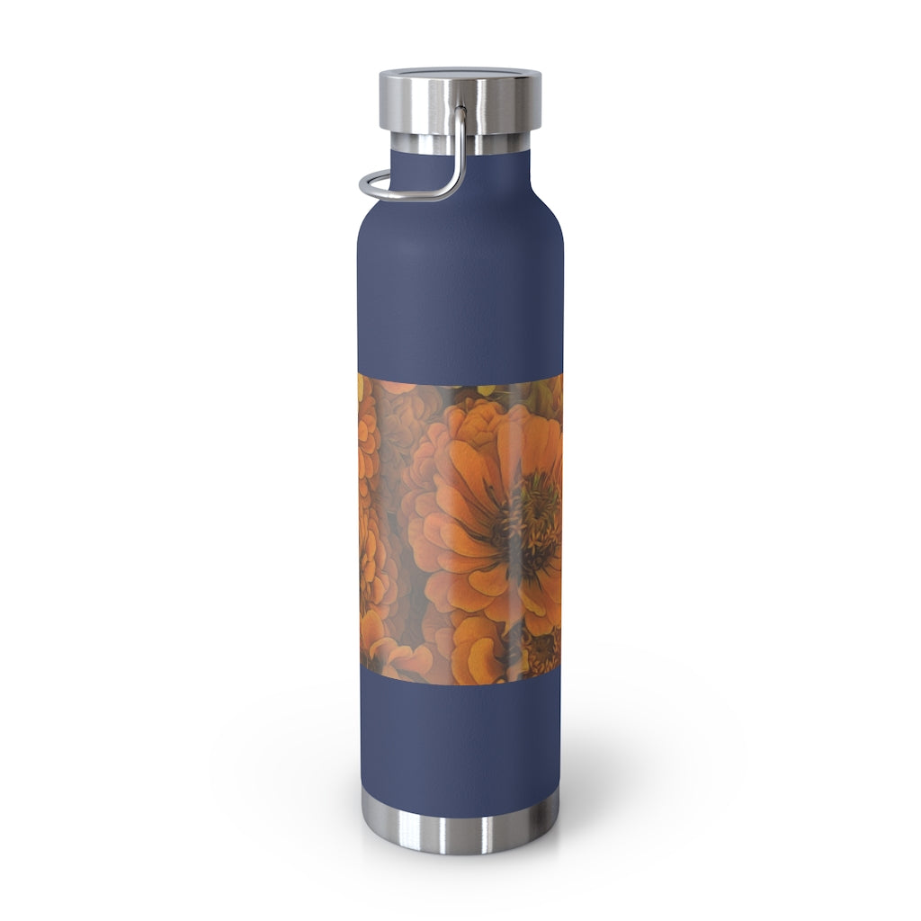 Yellow Zinnias 22oz Vacuum Insulated Bottle