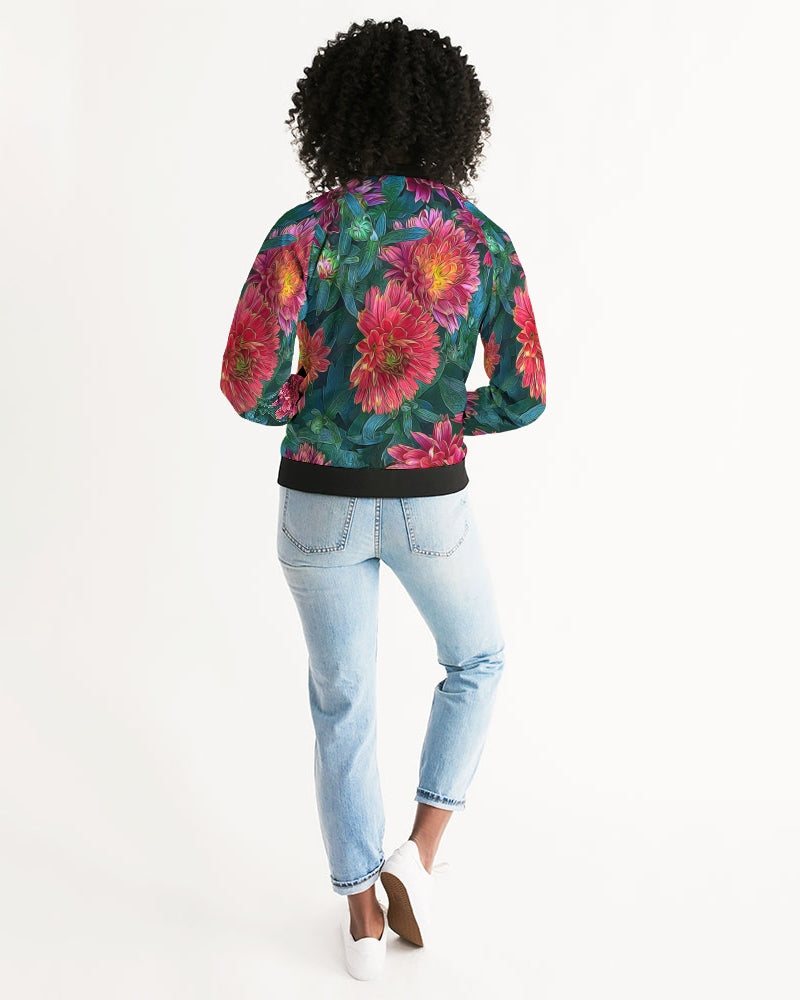 Warm Fall Mums Women's Bomber Jacket
