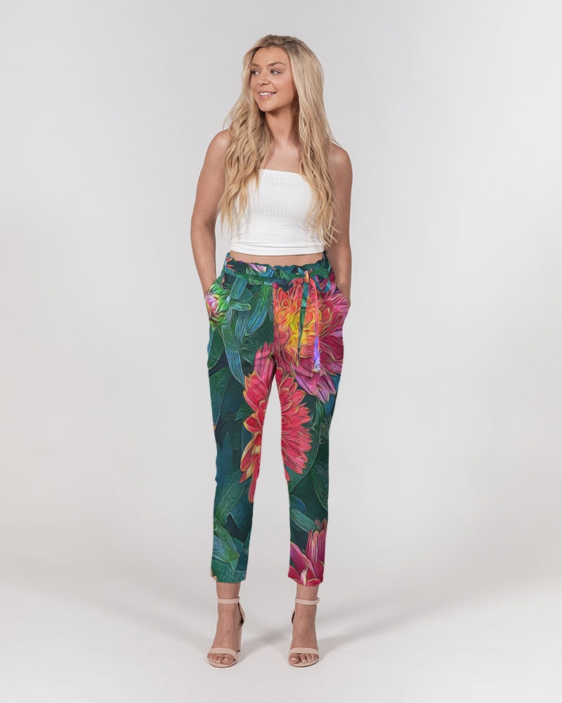 Warm Fall Mums Women's Belted Tapered Pants