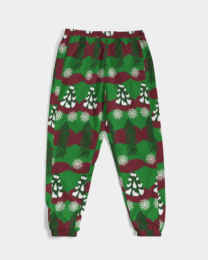 Snowy Evergreen Pattern Men's Track Pants