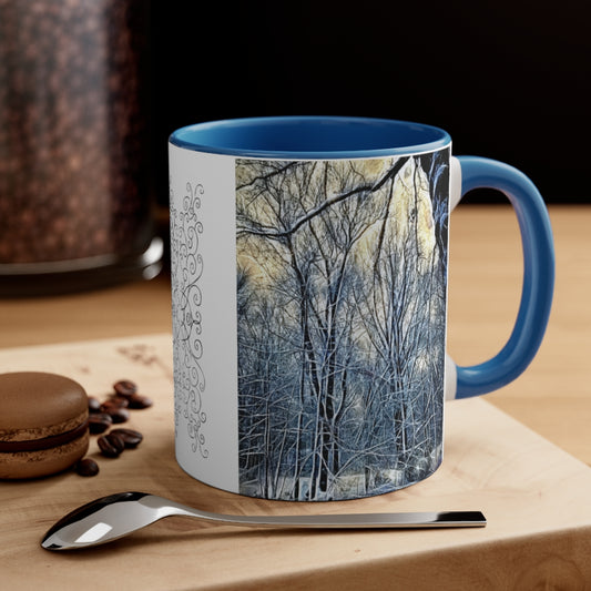 4 Oclock Winter Landscape Accent Coffee Mug, 11oz