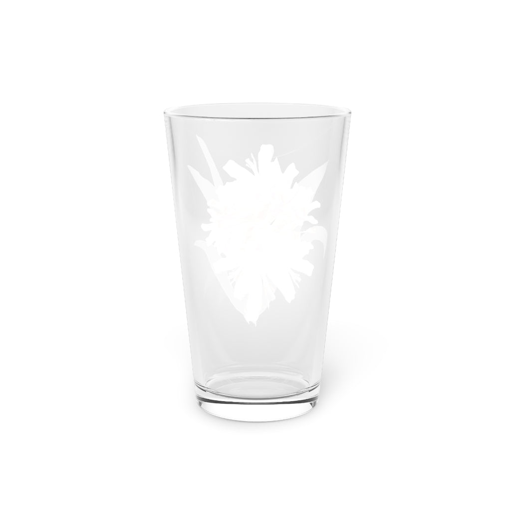 Pink Amaryllis Pint Glass, 16oz