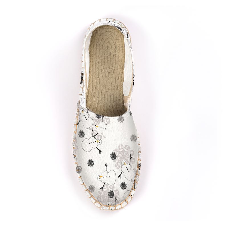 Snowman Pattern Espadrilles