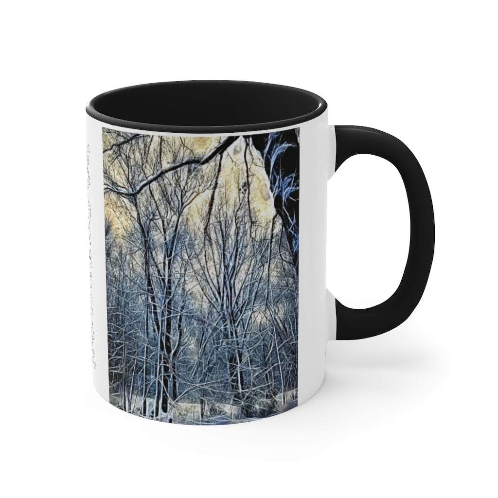 4 Oclock Winter Landscape Accent Coffee Mug, 11oz