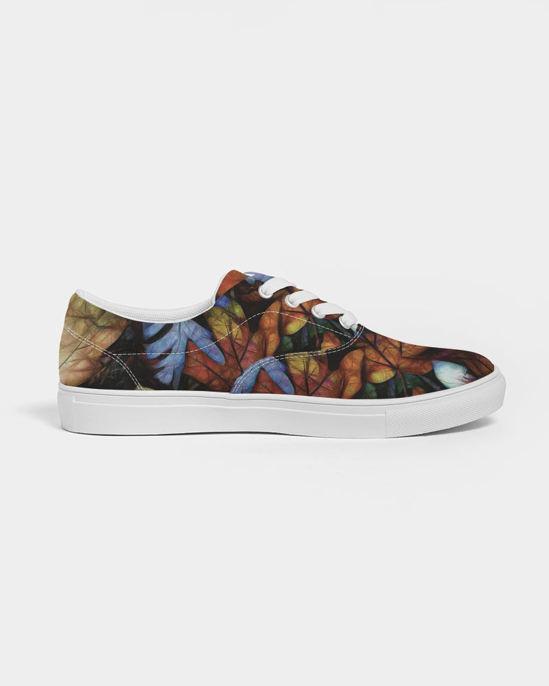 Mid October Leaves Women's Lace Up Canvas Shoe