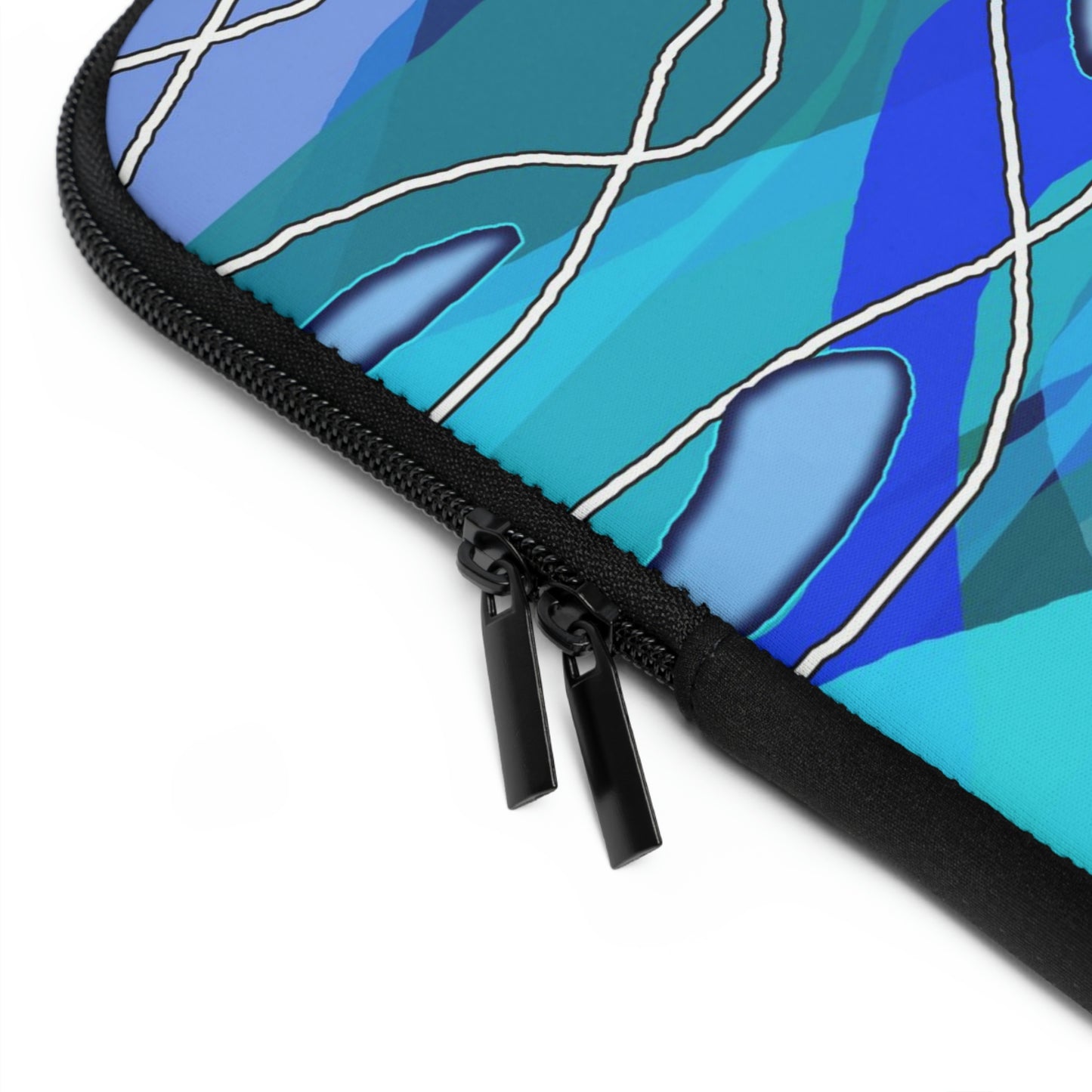 Wavy Blue Laptop Sleeve