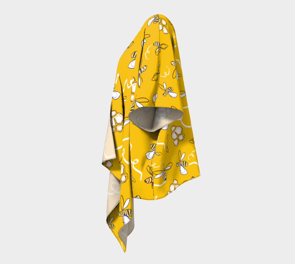 Honey Bees Draped Kimono