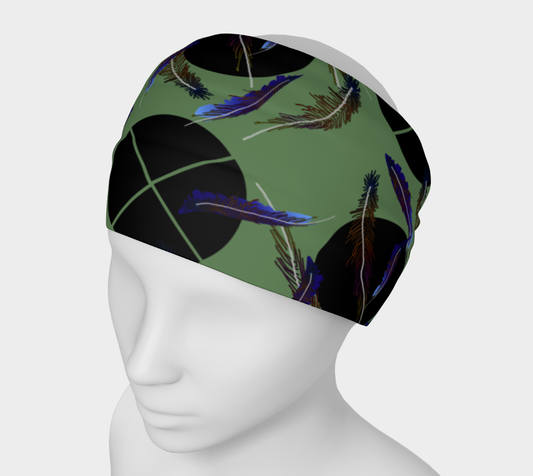 Feathers and Polkadots Headband