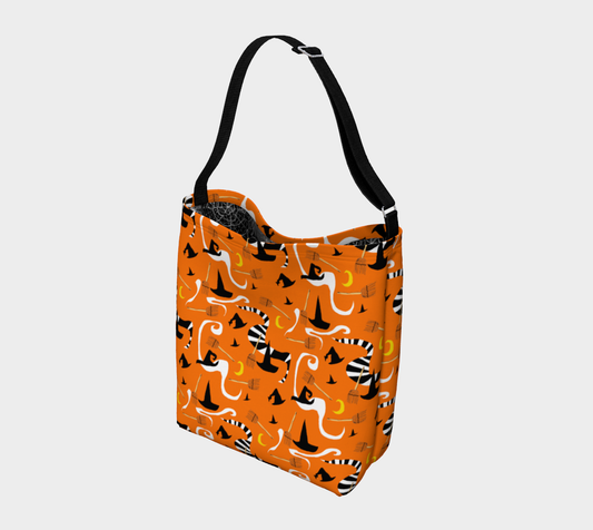 Witches Hats and Brooms Day Tote