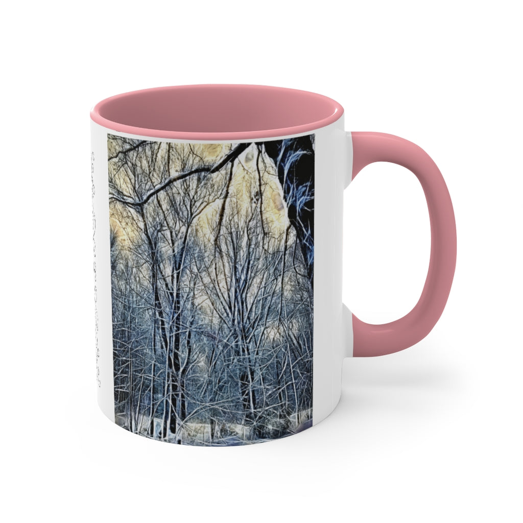 4 Oclock Winter Landscape Accent Coffee Mug, 11oz