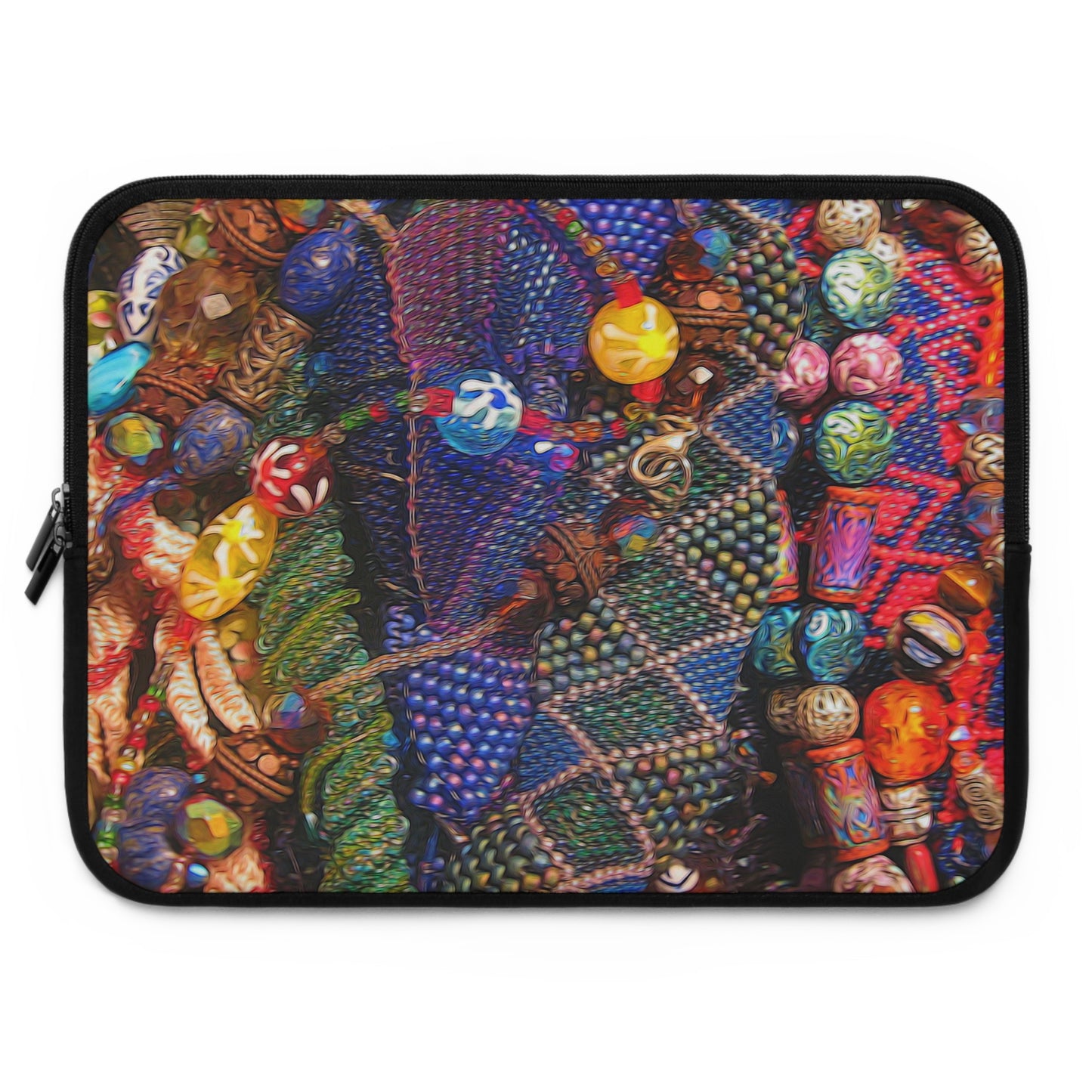 Beaded Jewelry Still Life Laptop Sleeve