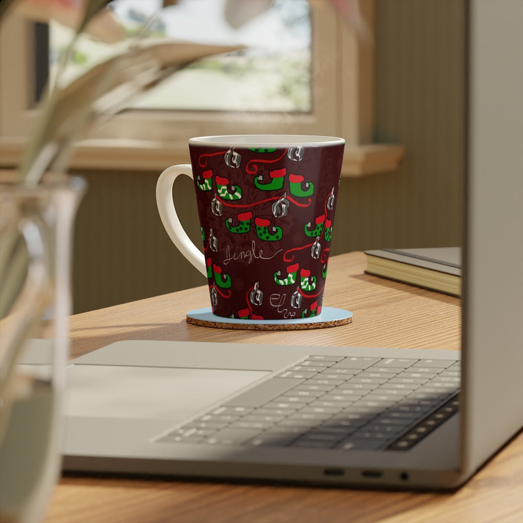 Elves Jingle Latte Mug, 12oz