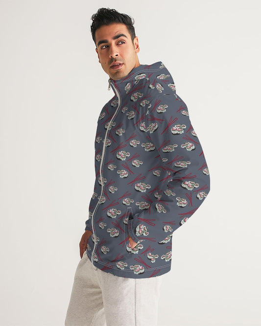 Sushi Pattern Men's Windbreaker